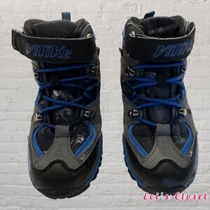 Vitike Ashion - Outdoor Hiking Boots w/Grip Spike - Youth  Size 13.5-Teal Blue